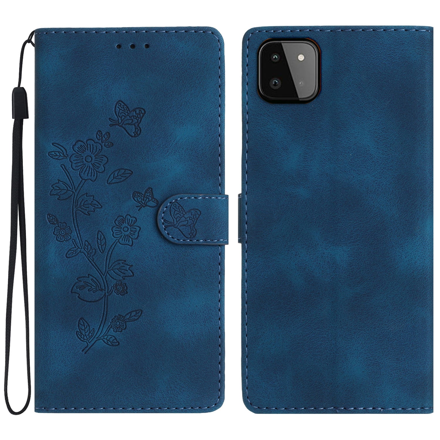 For Samsung Galaxy A22 5G (EU Version) PU Leather Wallet Phone Cover Flower Imprint Folding Stand Case For Samsung Galaxy A22 5G (EU Version) PU Leather Wallet Phone Cover Flower Imprint Folding Stand Case
